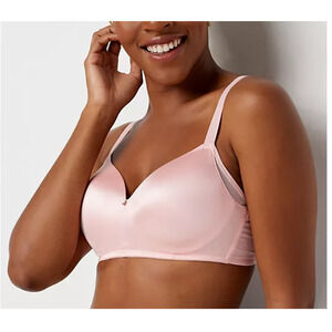 34B Bra Breezies Wireless T-Shirt Bra Seashell Pink $36 A350861